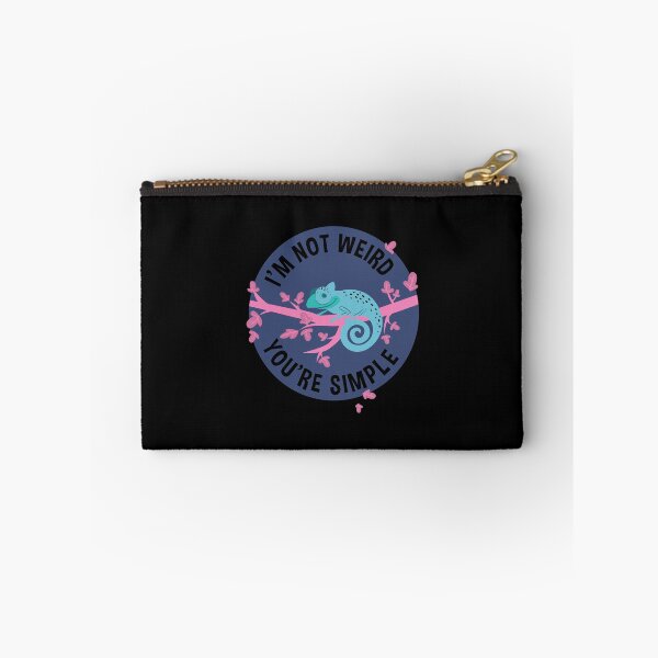 Item preview, I am Not Weird - You Are Simple - Funny Chameleon designed and sold by Ding-One.