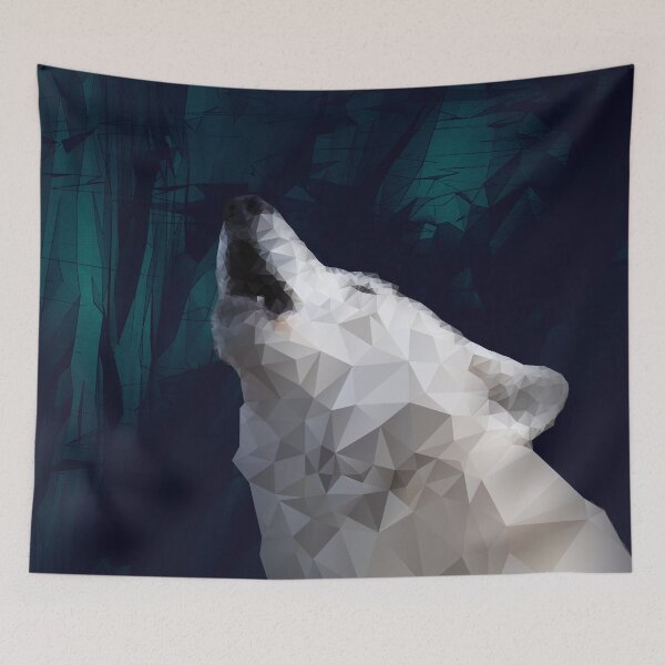 Item preview, Low-Poly Howling Wolf  designed and sold by TorontoSol.