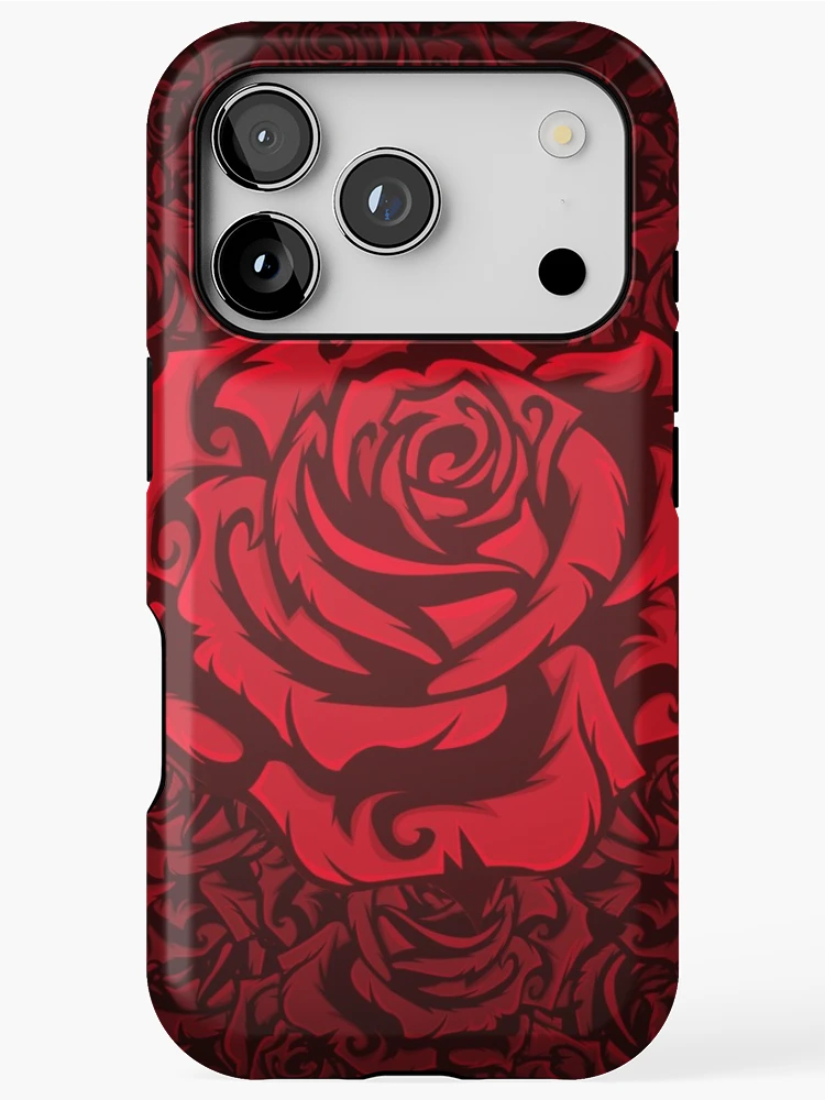 Thumbnail 1 of 4, iPhone Case, Red Roses designed and sold by NVM Designs.
