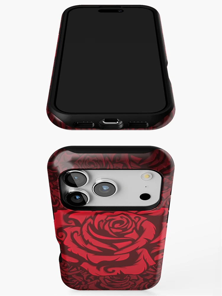 Thumbnail 3 of 4, iPhone Case, Red Roses designed and sold by NVM Designs.