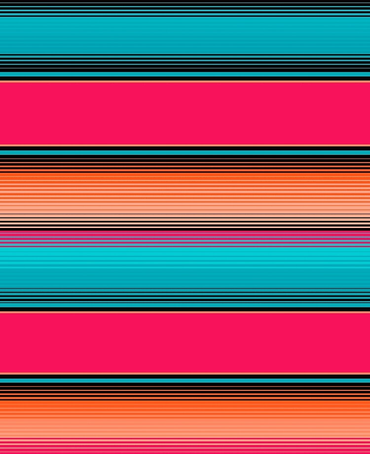 Turquoise Serape Bath Mat 20 x 32