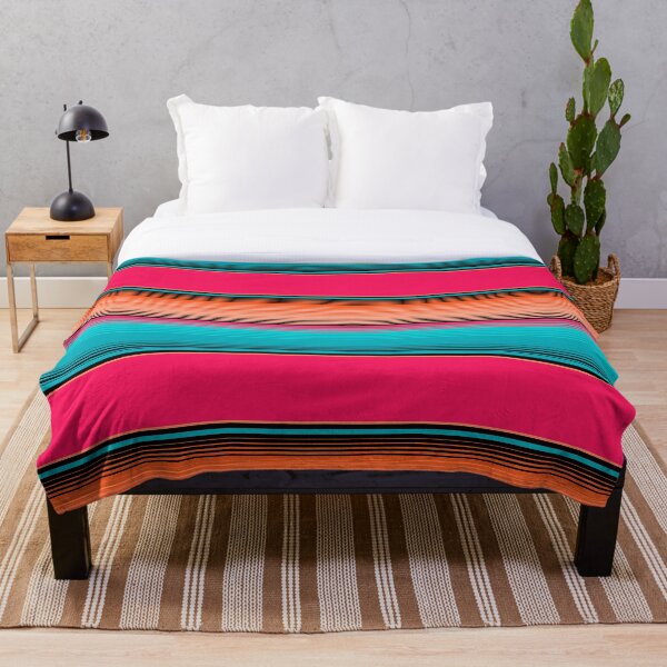 Item preview, Sarape tradicional mexicano en verde azulado designed and sold by House of Haha.