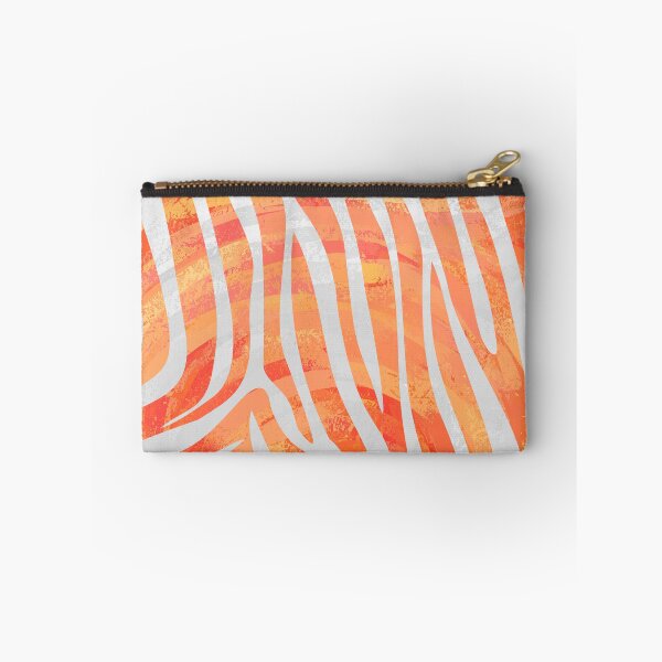 Item preview, Zebra Orange and White Print designed and sold by ImagineThatNYC.