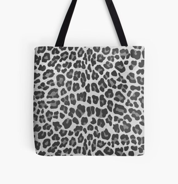 Grey Leopard Print Tote