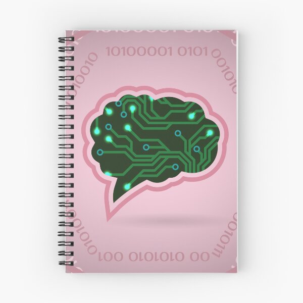 Item preview, Brain computer female pink designed and sold by 1001holiday.