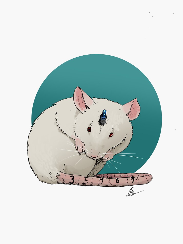 "Lab rat" Sticker for Sale by LizoLB Redbubble