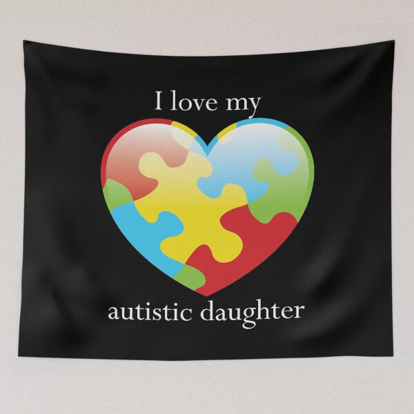 Item preview, I love my autistic daughter - Autism awareness design. designed and sold by crdraper.