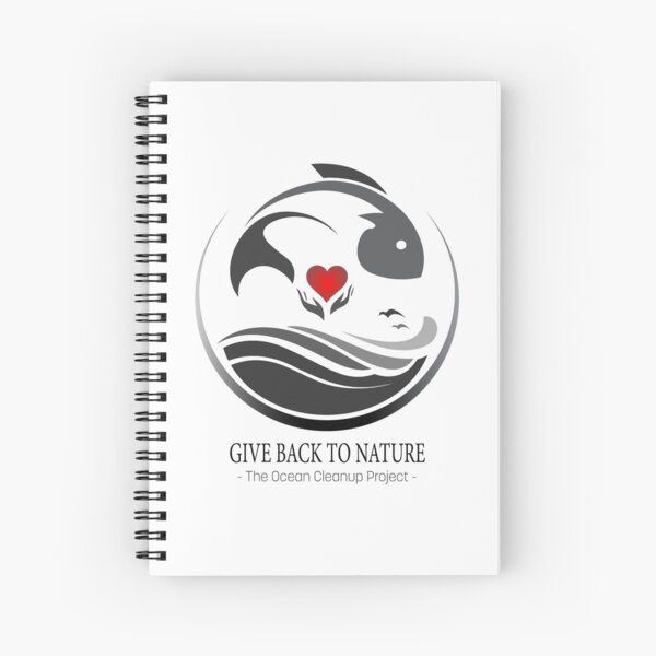 Give Back to Nature - The Ocean Clean Up Project Spiral Notebook