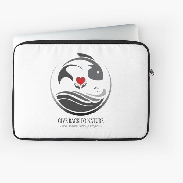 Give Back to Nature - The Ocean Clean Up Project Laptop Sleeve