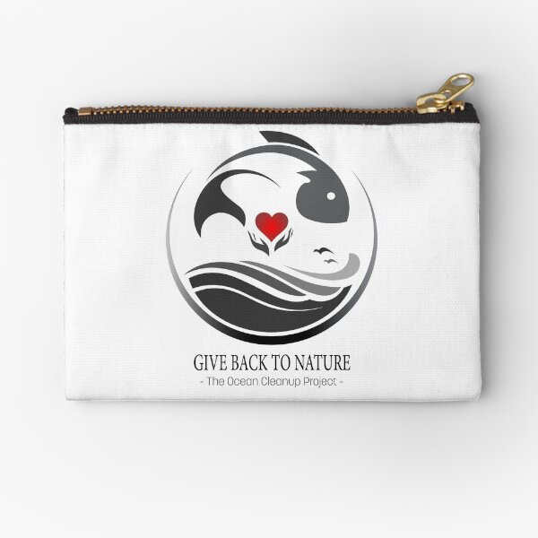 Give Back to Nature - The Ocean Clean Up Project Zipper Pouch