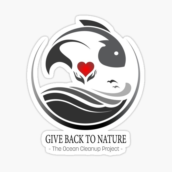 Give Back to Nature - The Ocean Clean Up Project Sticker
