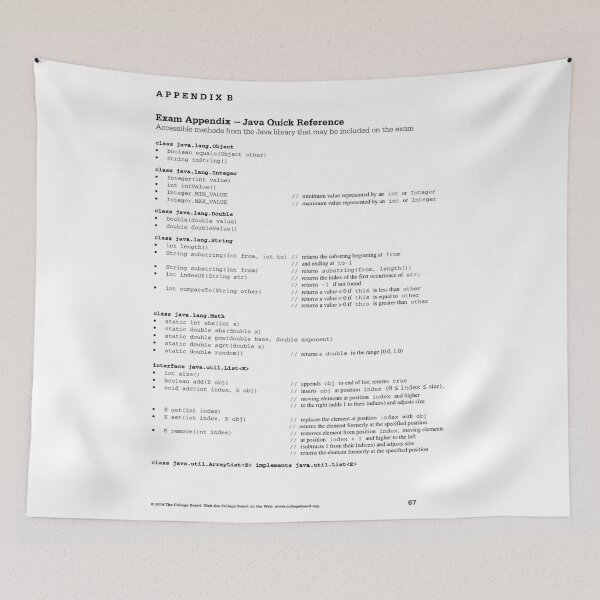 Item preview, AP Computer Science Quick Reference designed and sold by GeneralMilkshak.