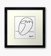Picasso - Owl Sketch Framed Print