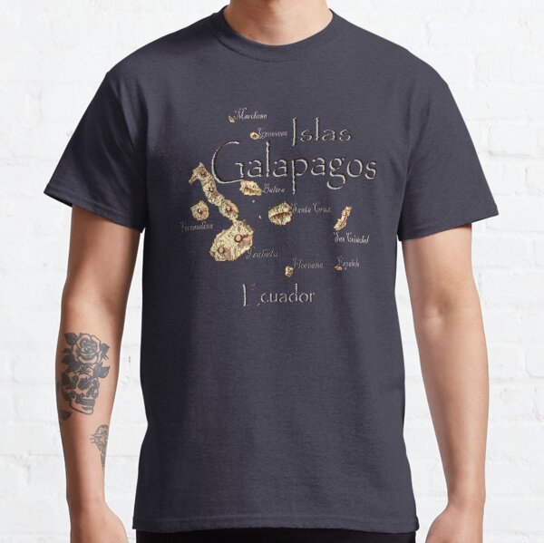 Map of the Galapagos Islands Classic T-Shirt