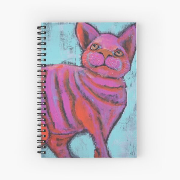 Fat Cat Spiral Notebook