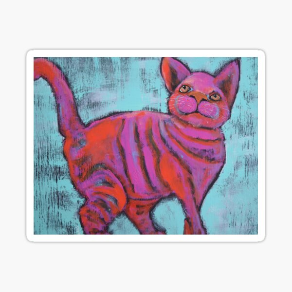 Fat Cat Sticker