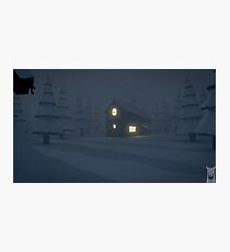 low poly - snow storm Photographic Print