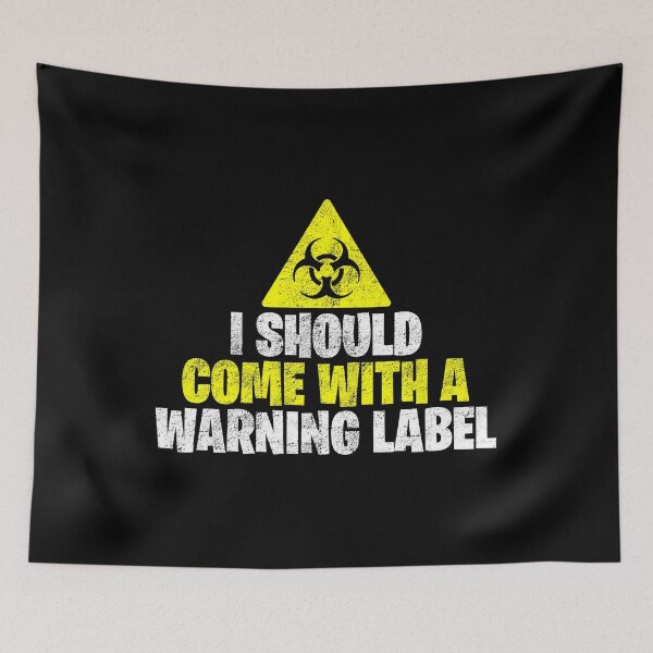 Item preview, Warning label funny gift idea designed and sold by NeXore.