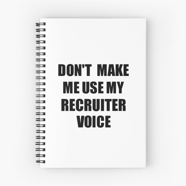 Item preview, Recruiter Coworker Gift Idea Funny Gag For Job Don't Make Me Use My Voice designed and sold by FunnyGiftIdeas.