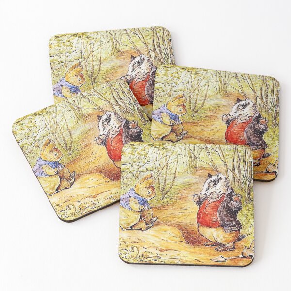 Item preview, Tommy Brock and Benjamin Bunny - Beatrix Potter designed and sold by forgottenbeauty.