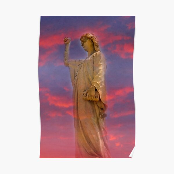 Lady Statue Poster