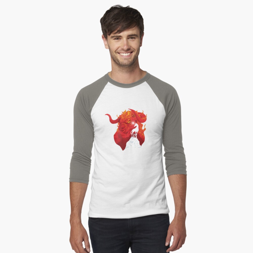 Item preview, Baseball ¾ Sleeve T-Shirt designed and sold by powersdesign.