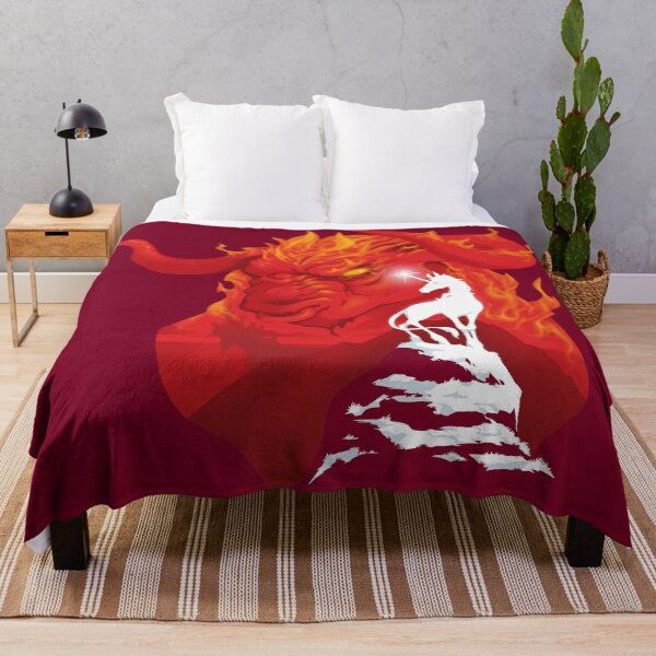 The Last Unicorn Throw Blanket