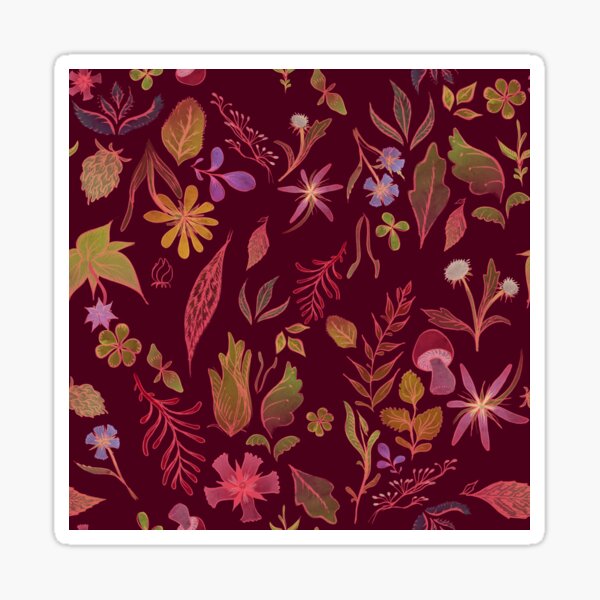 Sunset Flora Sticker