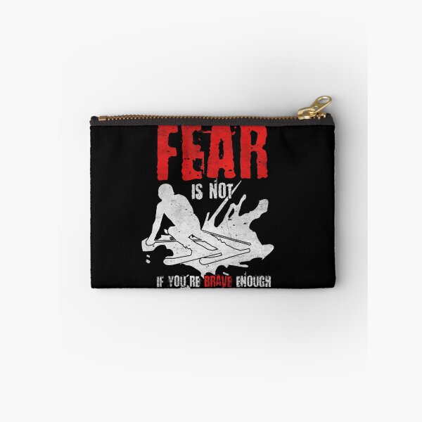 Item preview, Fear is not the absence of courage - not even skiing designed and sold by Fotogreasy.