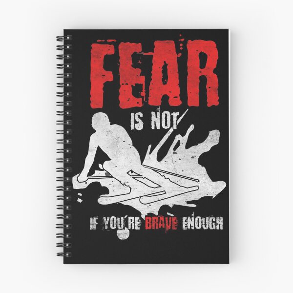 Item preview, Fear is not the absence of courage - not even skiing designed and sold by Fotogreasy.