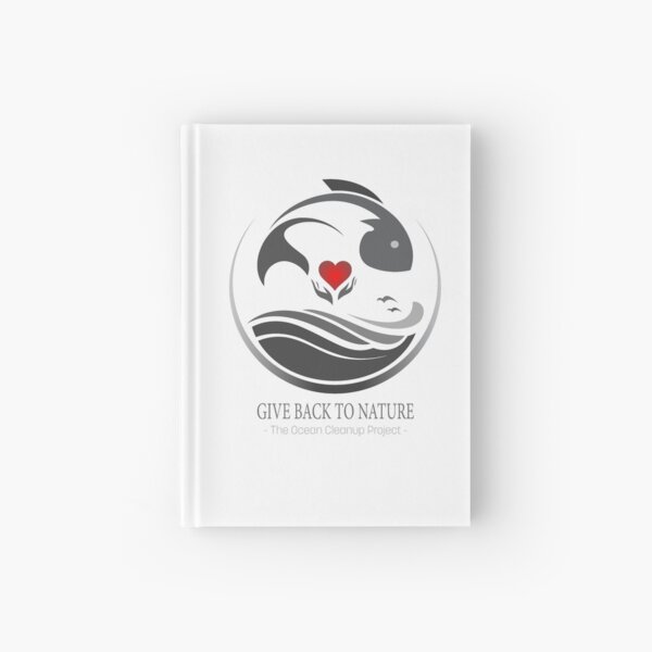 Give Back to Nature - The Ocean Cleanup Project Hardcover Journal