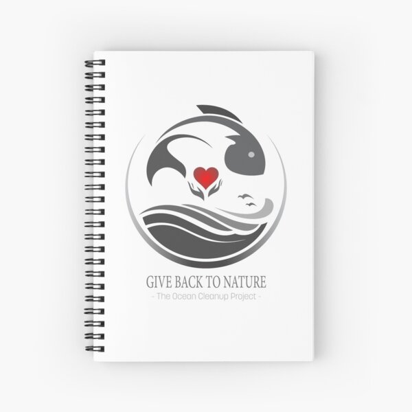 Give Back to Nature - The Ocean Cleanup Project Spiral Notebook
