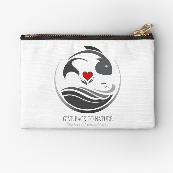 Give Back to Nature - The Ocean Cleanup Project Zipper Pouch