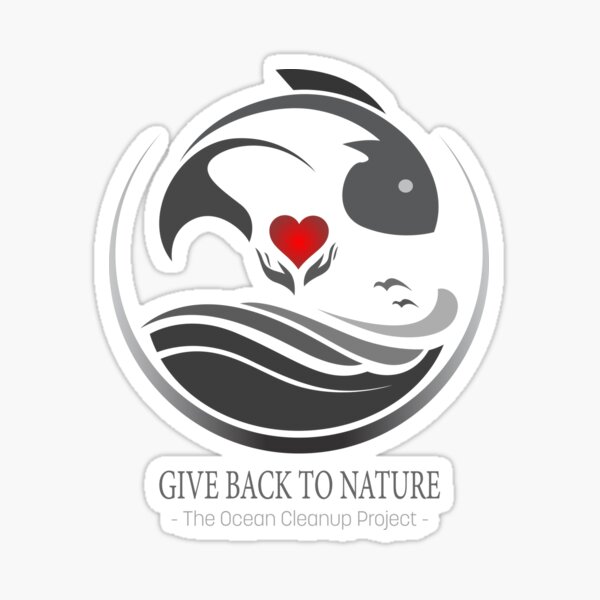 Give Back to Nature - The Ocean Cleanup Project Sticker