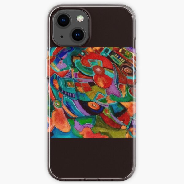  Abstract  on my table iPhone Soft Case