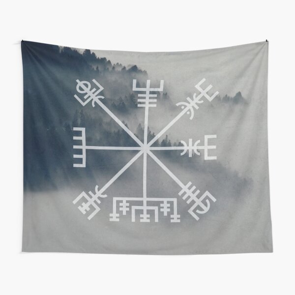 Vegvisir | Viking Compass, Icelandic Staves Tapestry