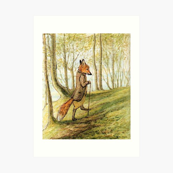 Beatrix Potter collectible prints art scrapbook set of 4 The World of Peter Rabbit Postcards: The Tale of Mr Tod