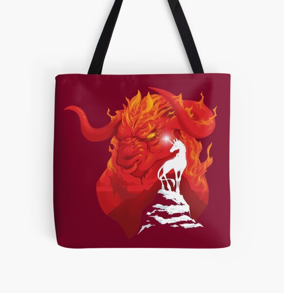 The Last Unicorn All Over Print Tote Bag