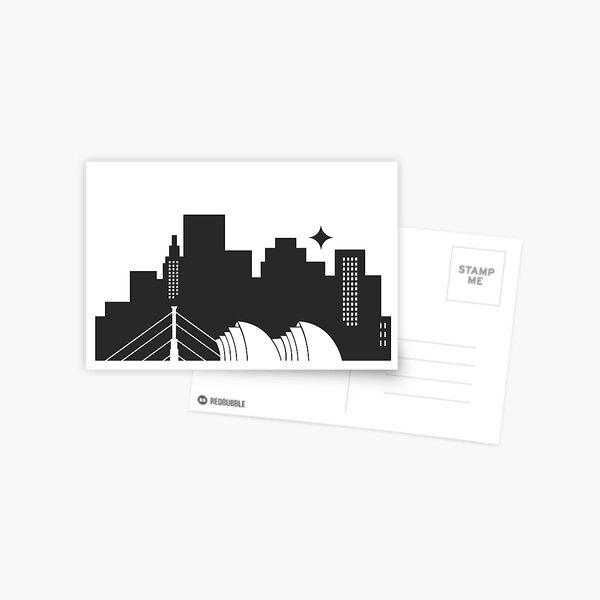 Kc Skyline Postcard By Mstarcev Redbubble