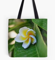 Frangipani Flower Tote Bag