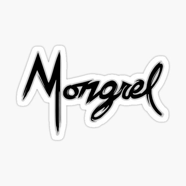 Mongrel - Comic Logo Sticker