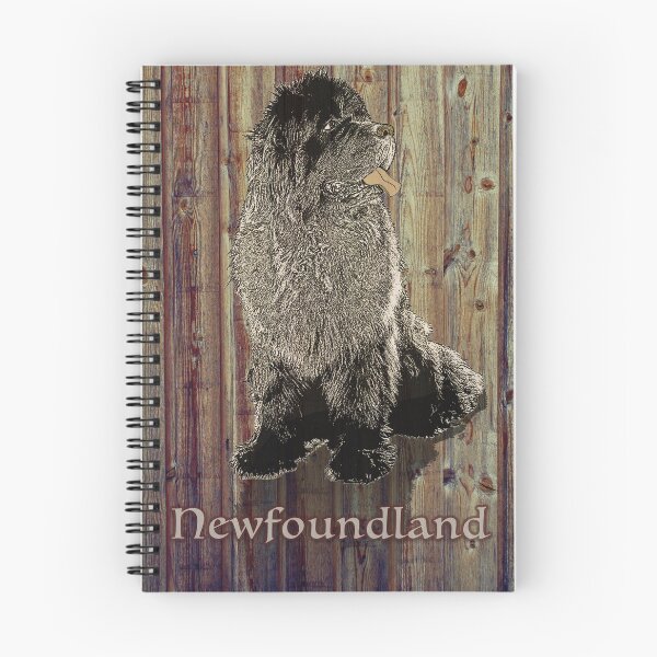 Item preview, Newfoundland Dog against Wood Background designed and sold by Christine Mullis.