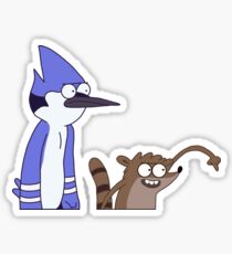 Let's do something really scary! We could go to bed early and be alone with our thoughts - the regular show Sticker