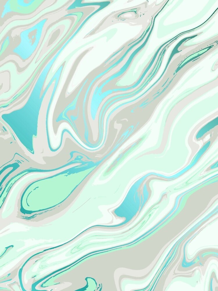Thumbnail 5 of 5, iPhone Case, Abstract Marble Turquoise Design designed and sold by NB-Design.