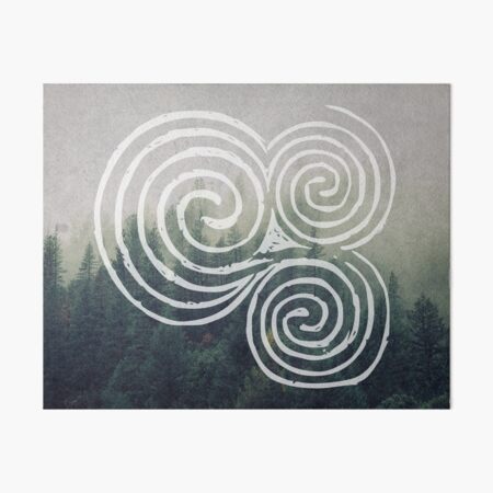 Newgrange Entrance Stone Triple Spiral | Celtic Triskelion, Celtic Symbols Art Board Print