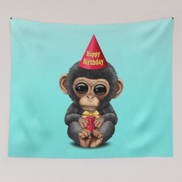 Item preview, Cute Happy Birthday Baby Chimp  designed and sold by JeffBartels.