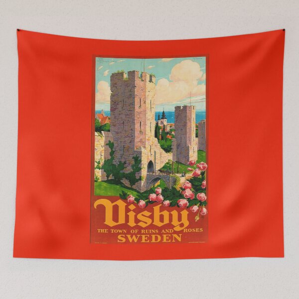 Item preview, Visby Sweden Travel Poster designed and sold by ExpressingSelf.
