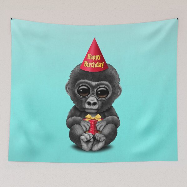 Item preview, Cute Happy Birthday Baby Gorilla  designed and sold by JeffBartels.