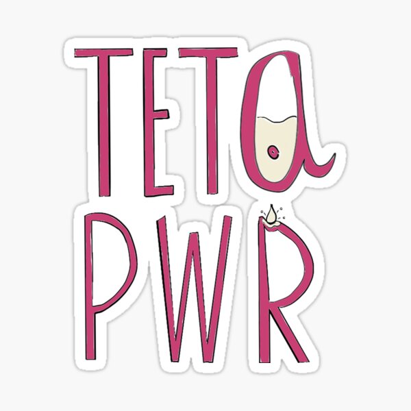 Vista previa del artículo con la obra «Teta Pwr - pavo real rosa», diseñado y vendido por Momode Store.