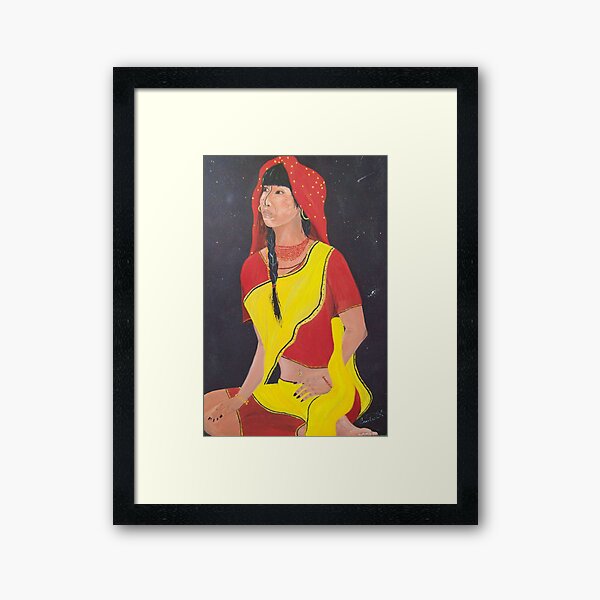 Midnight star Framed Art Print